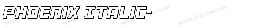 Phoenix Italic字体转换